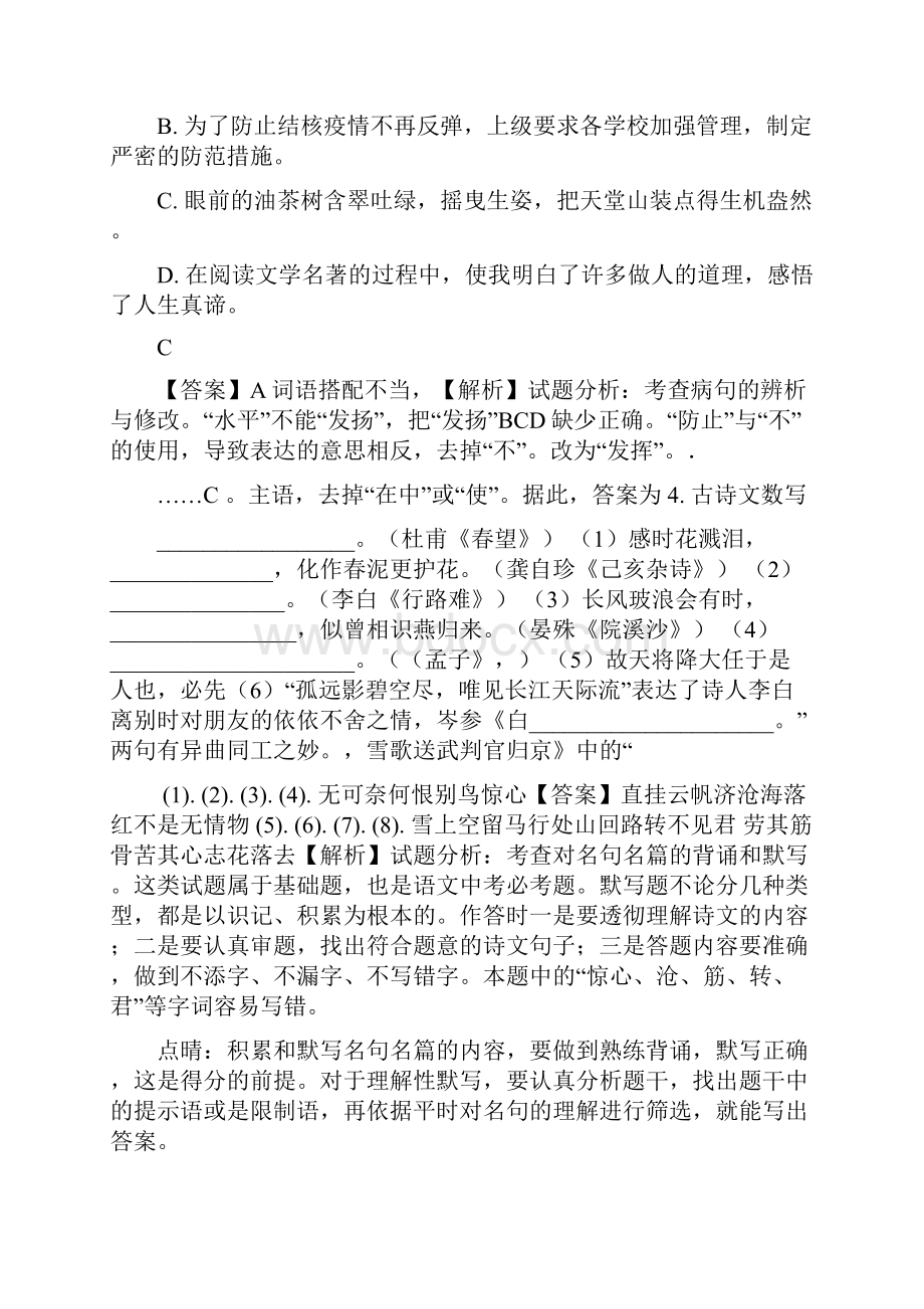 湖南省衡阳市中考语文试题解析版.docx_第2页