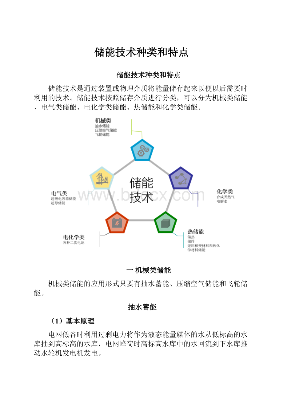 储能技术种类和特点.docx