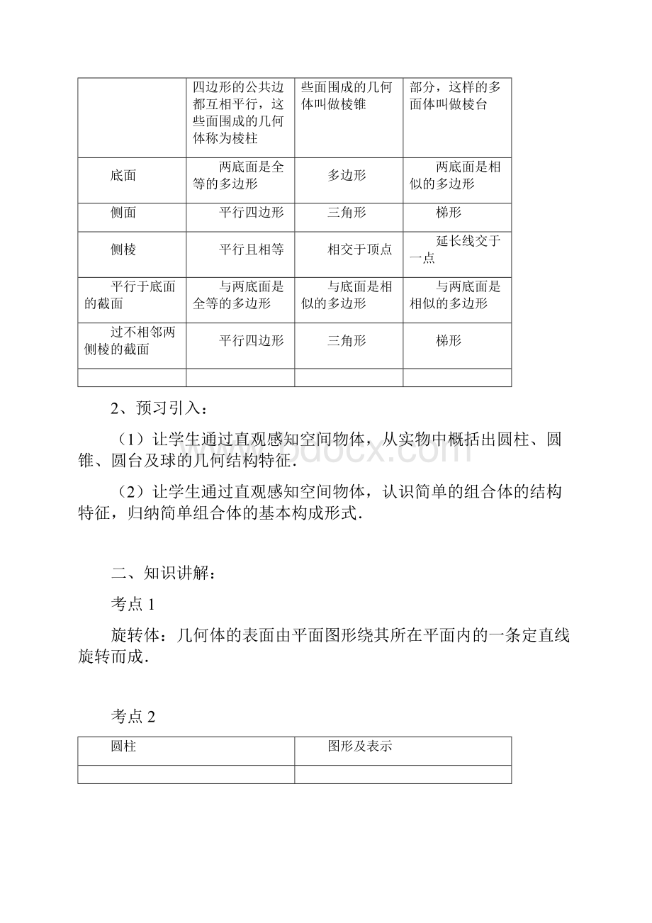 圆柱圆锥圆台球的结构特征说课讲解.docx_第2页