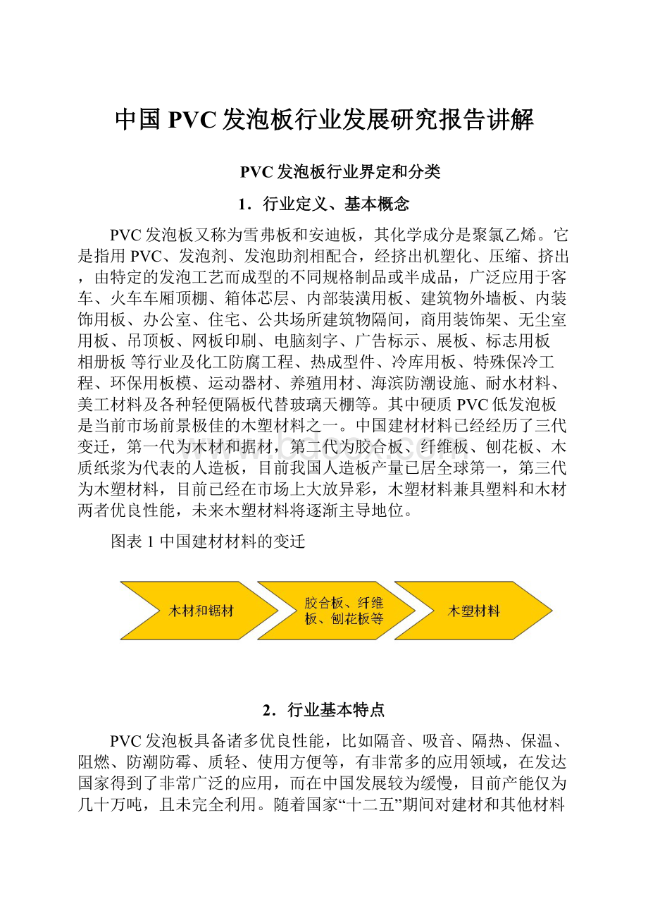 中国PVC发泡板行业发展研究报告讲解.docx