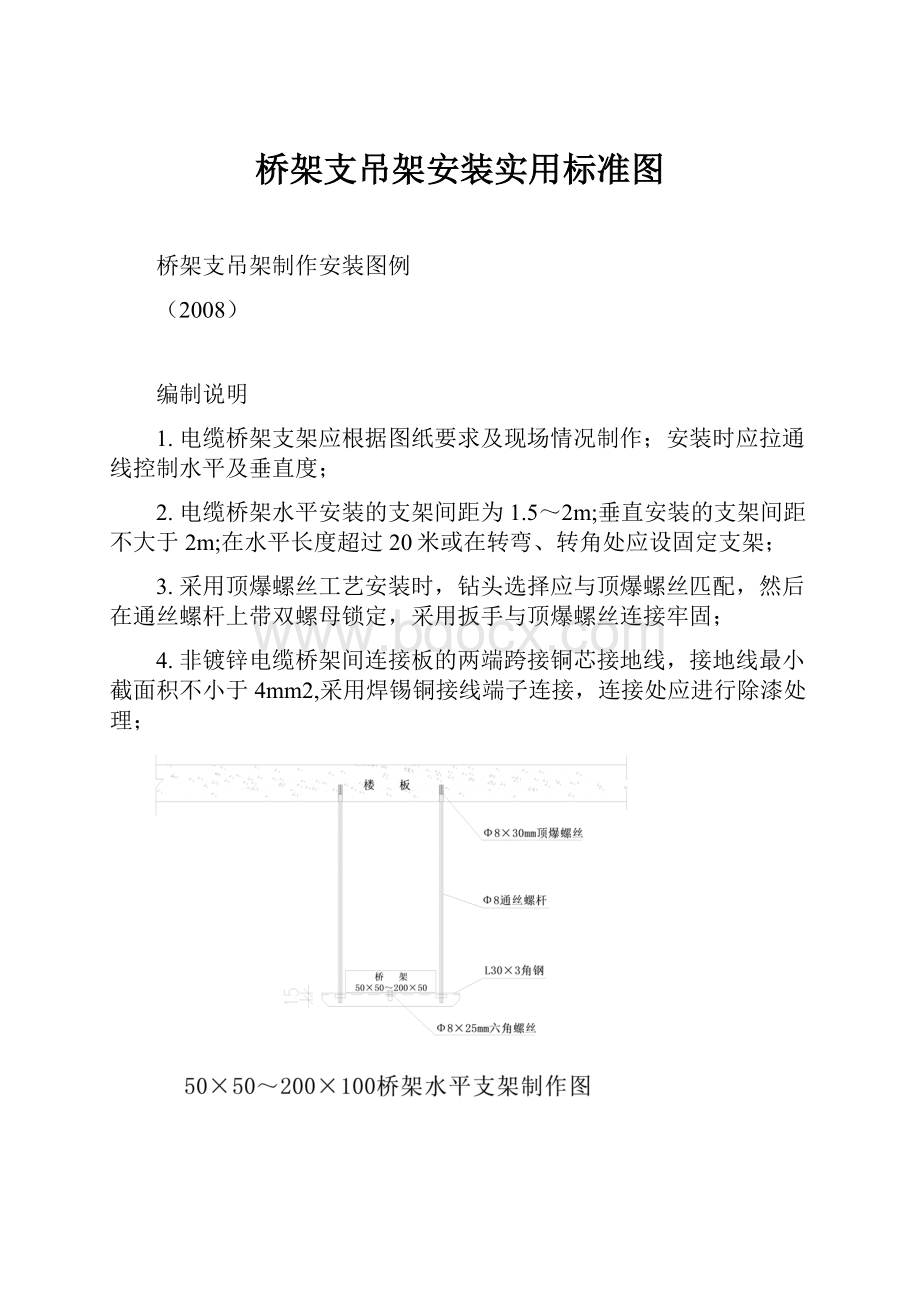 桥架支吊架安装实用标准图.docx