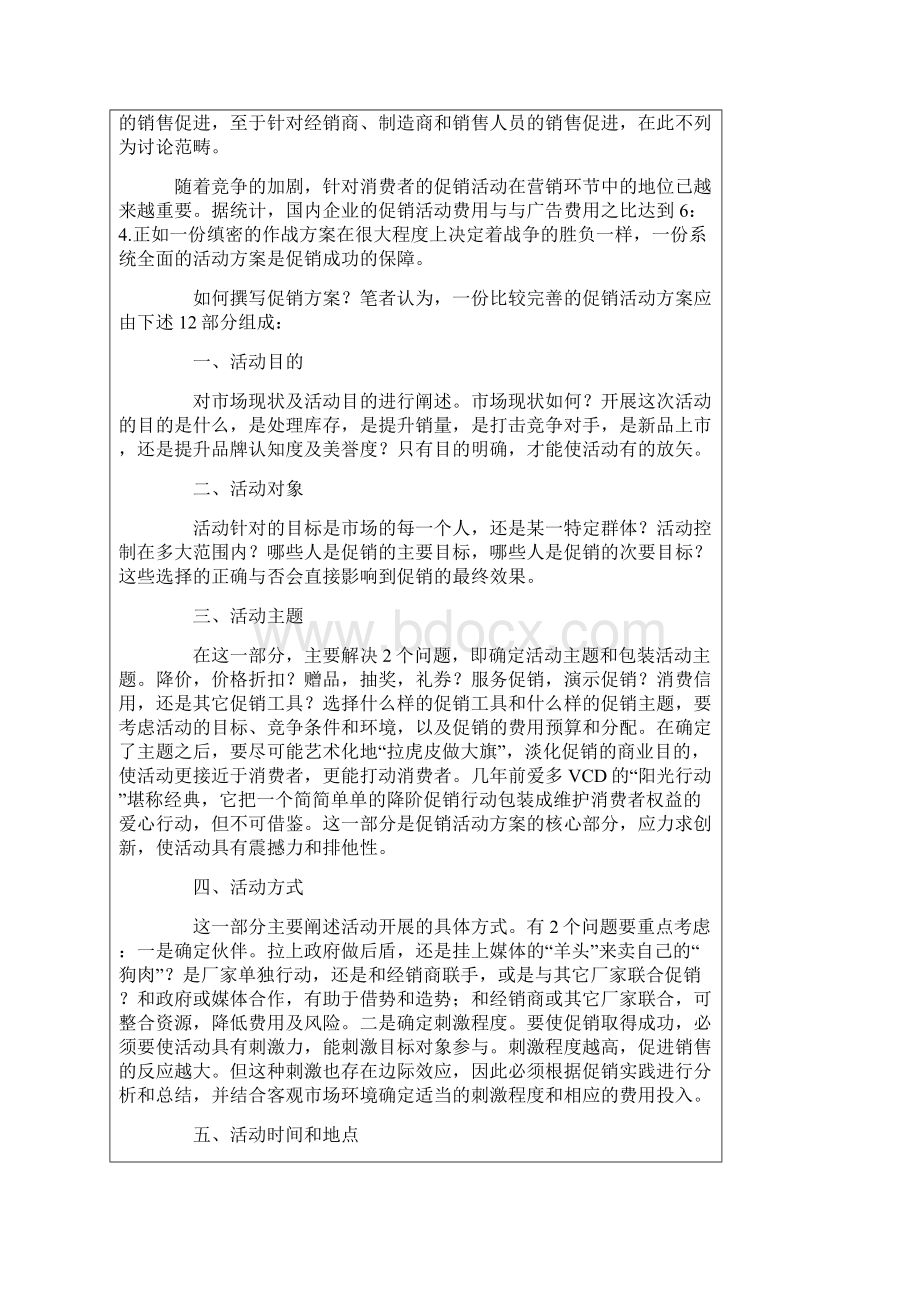 促销策划方案写作指导以及注意事项.docx_第2页