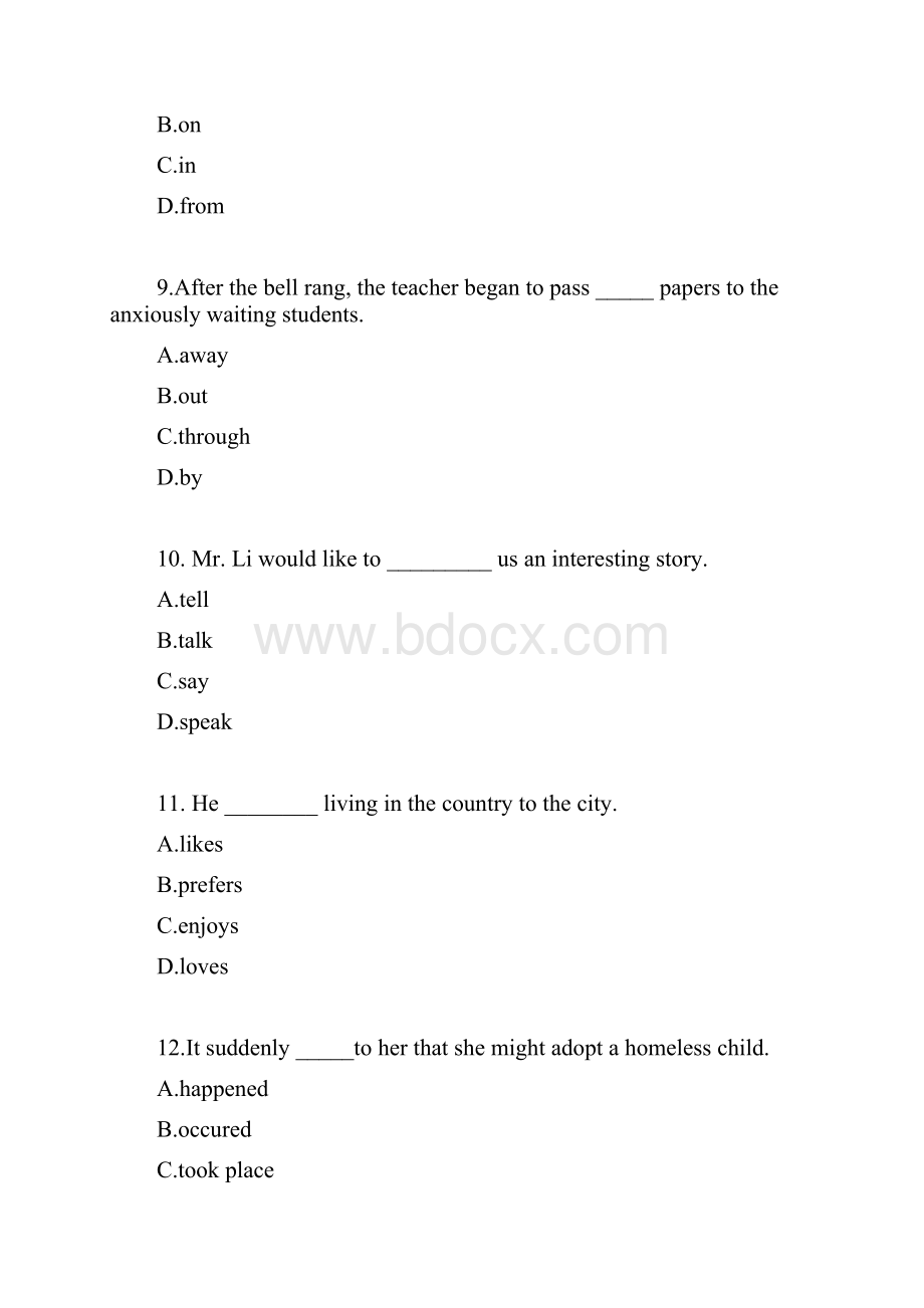 东大19春学期《大学英语一》在线作业1标准答案.docx_第3页