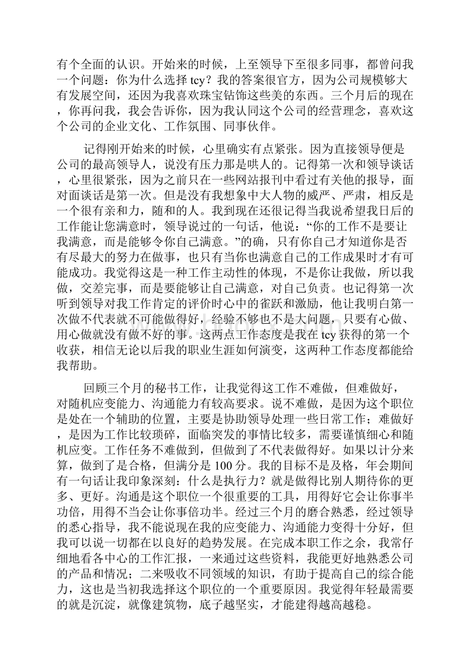 文秘转正工作总结.docx_第2页