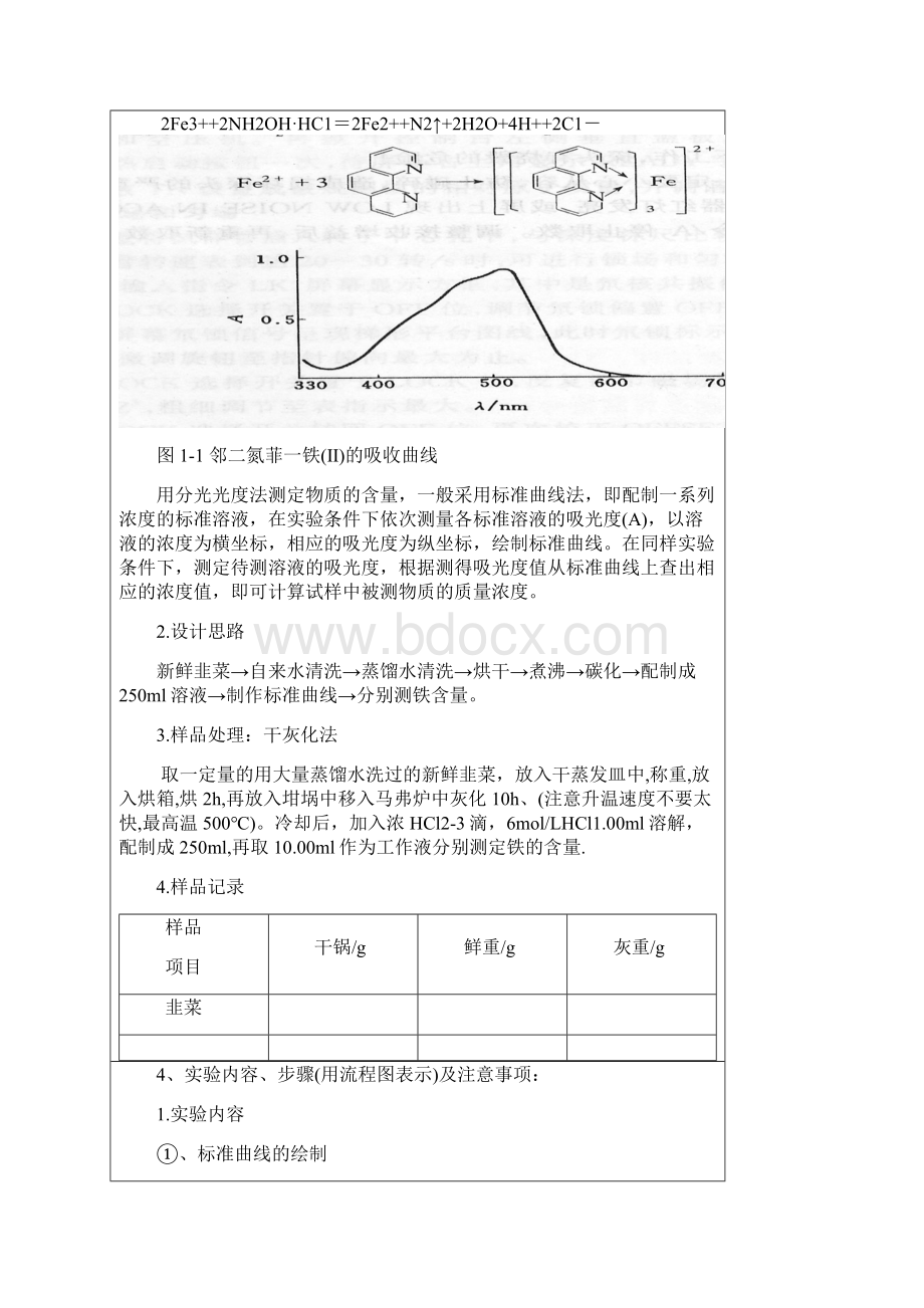 分光光度法测定韭菜灰中铁的含量.docx_第3页