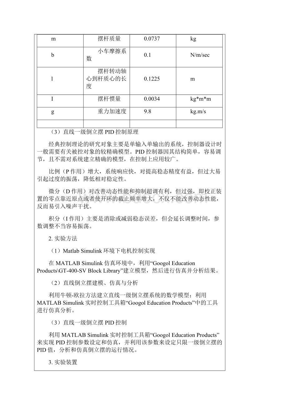 倒立摆实验报告PID控制.docx_第2页