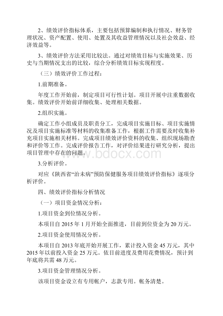 中医治未病预防保健服务项目专项资金支出绩效评价报告课案.docx_第3页