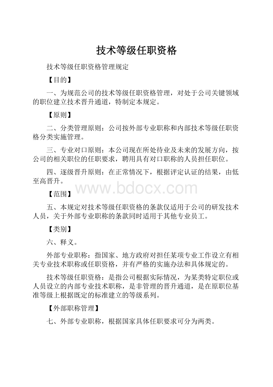 技术等级任职资格.docx