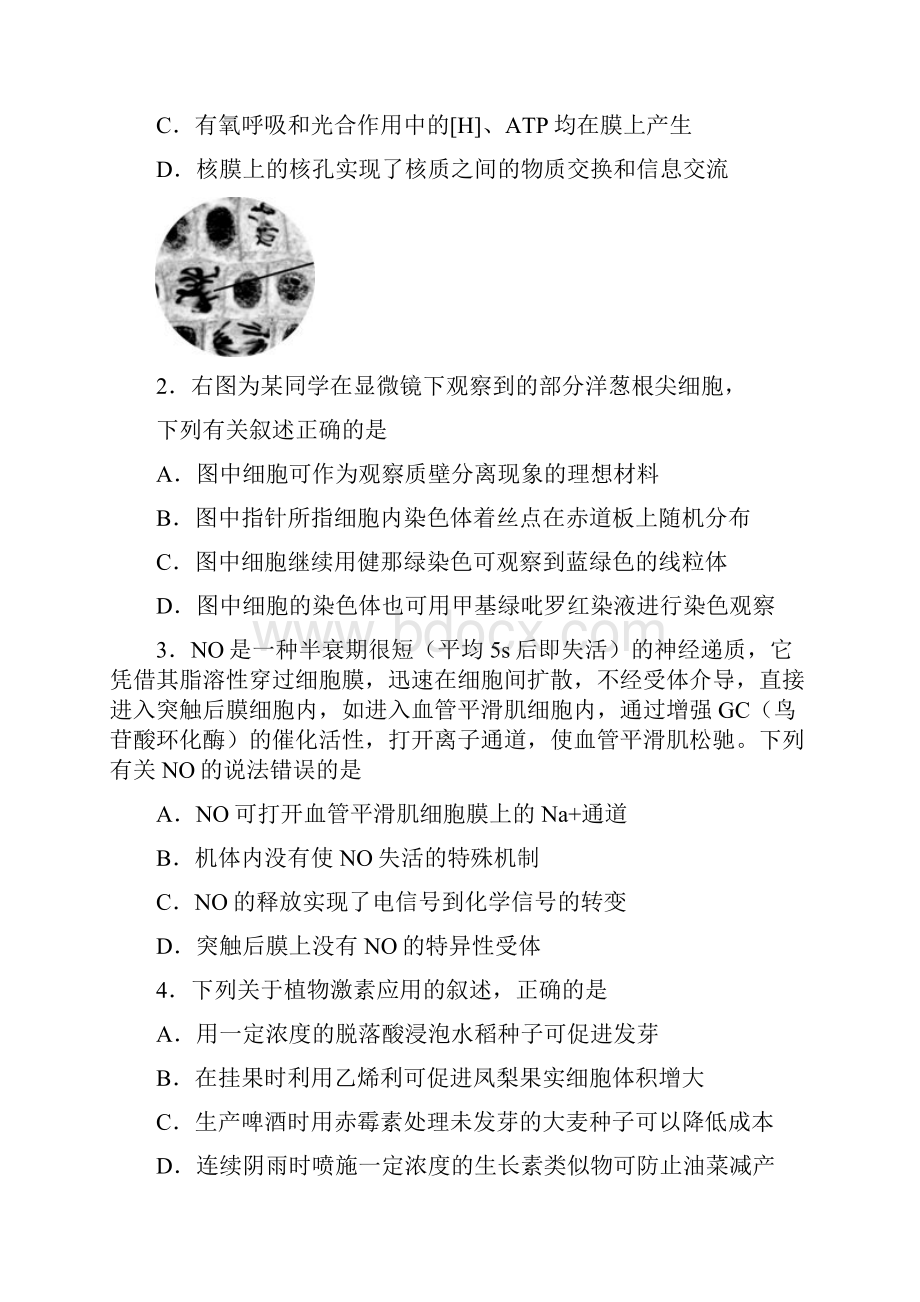 龙岩高中毕业班教学质量检查.docx_第2页