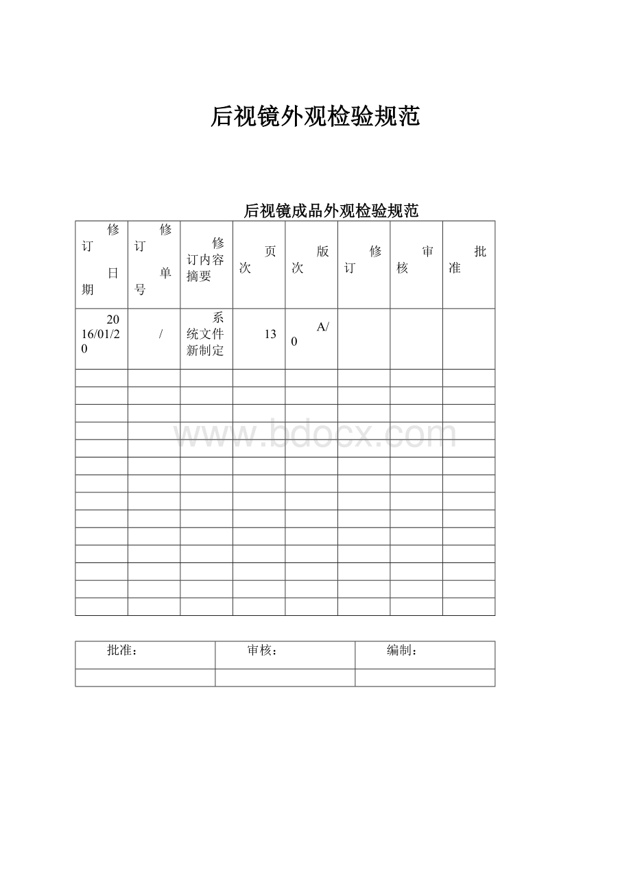 后视镜外观检验规范.docx