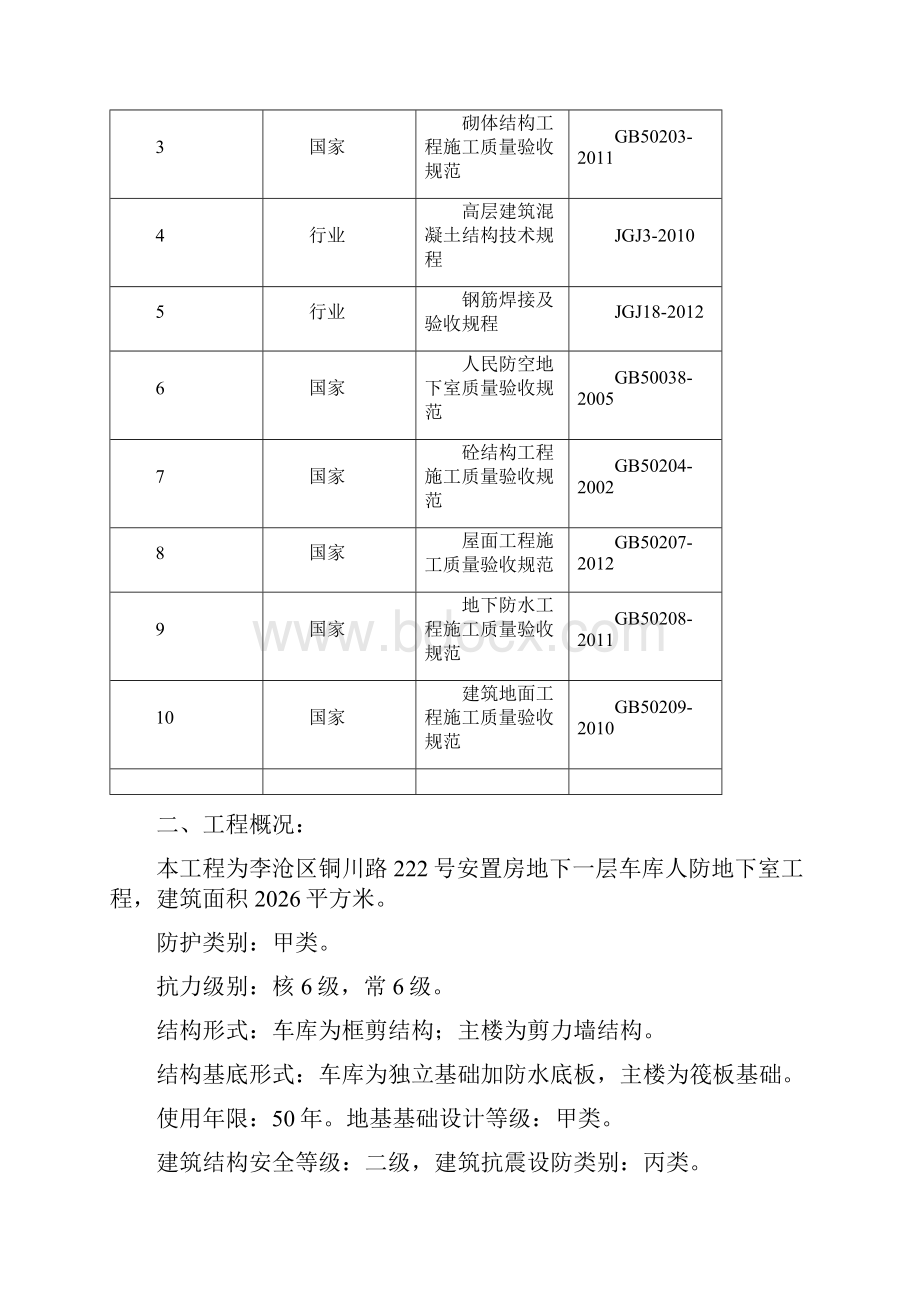 地下室人防施工施工组织方案.docx_第2页