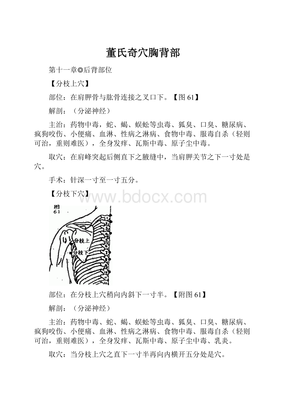 董氏奇穴胸背部.docx