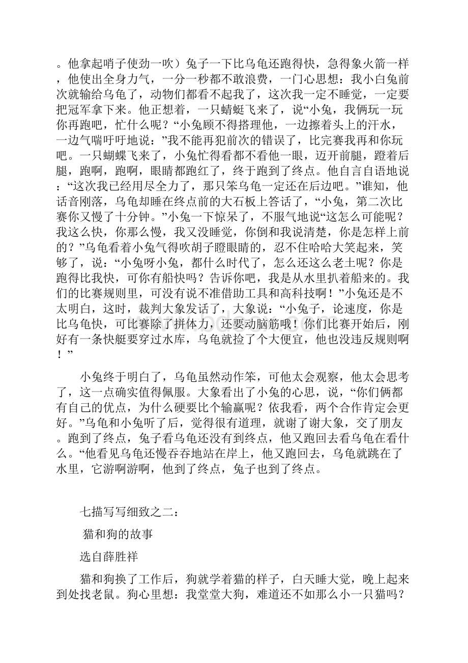 龟兔赛跑新编把作文写具体的范例总结.docx_第2页