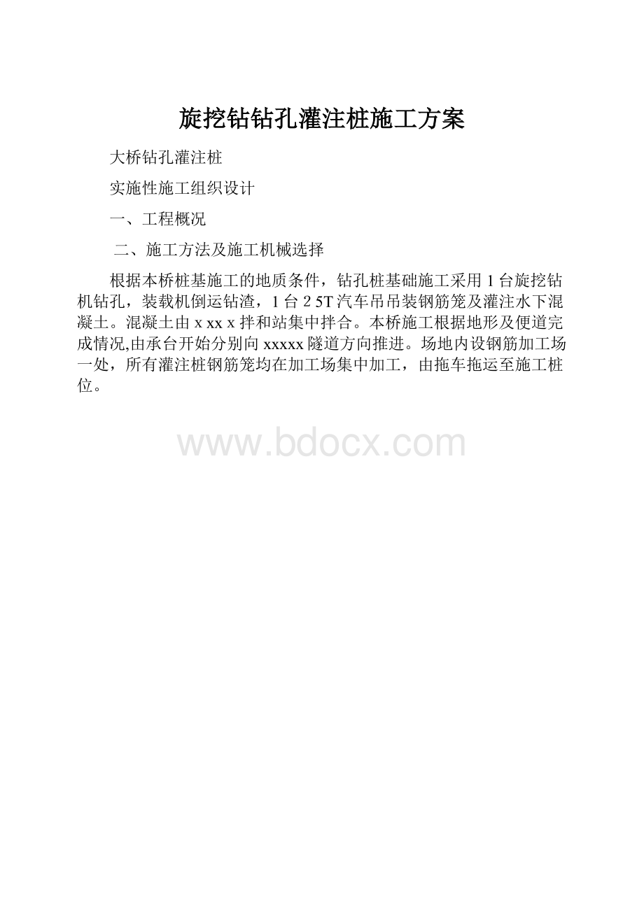 旋挖钻钻孔灌注桩施工方案.docx