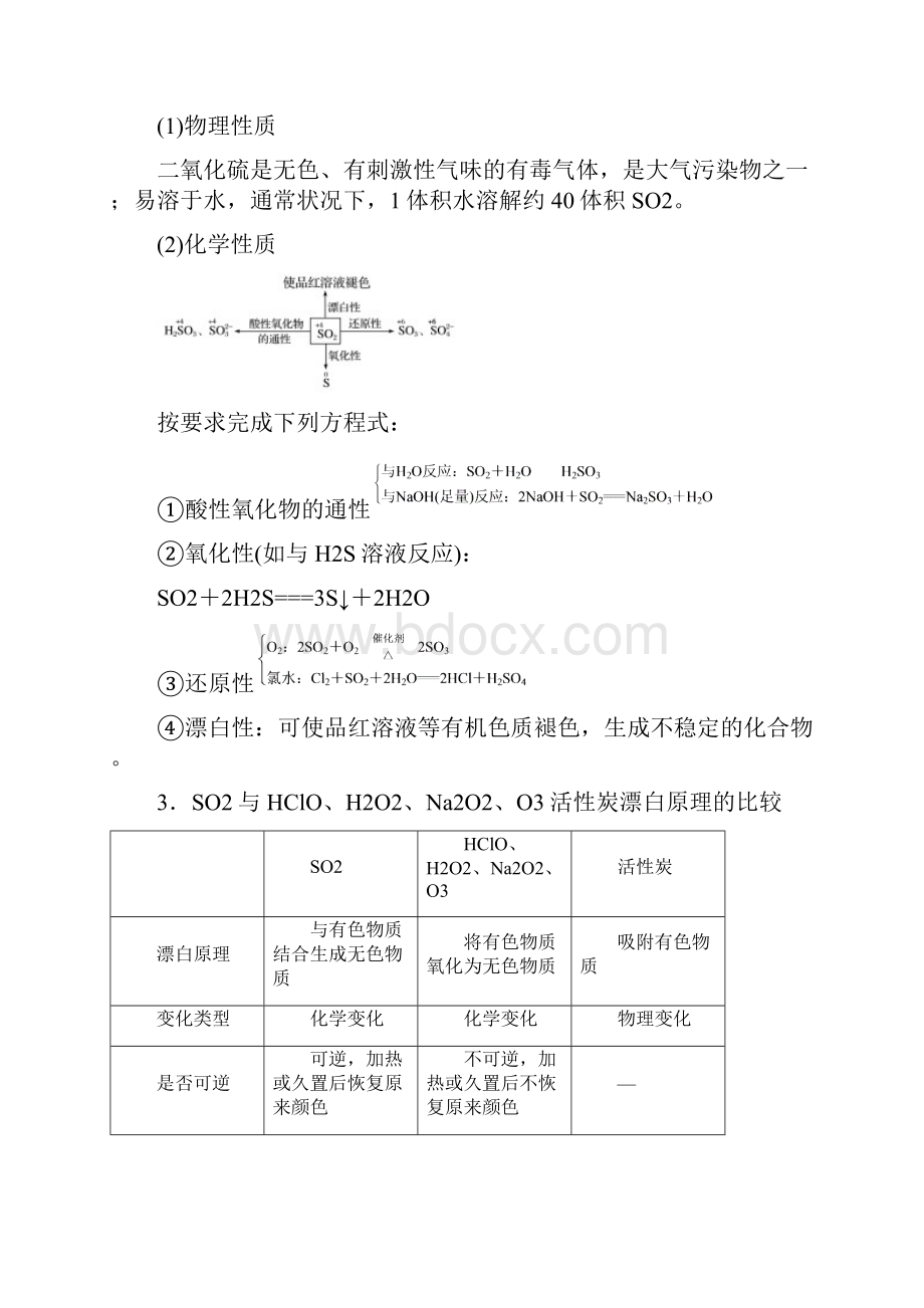 版步步高高三化学一轮复习 第16讲硫及其化合物.docx_第2页