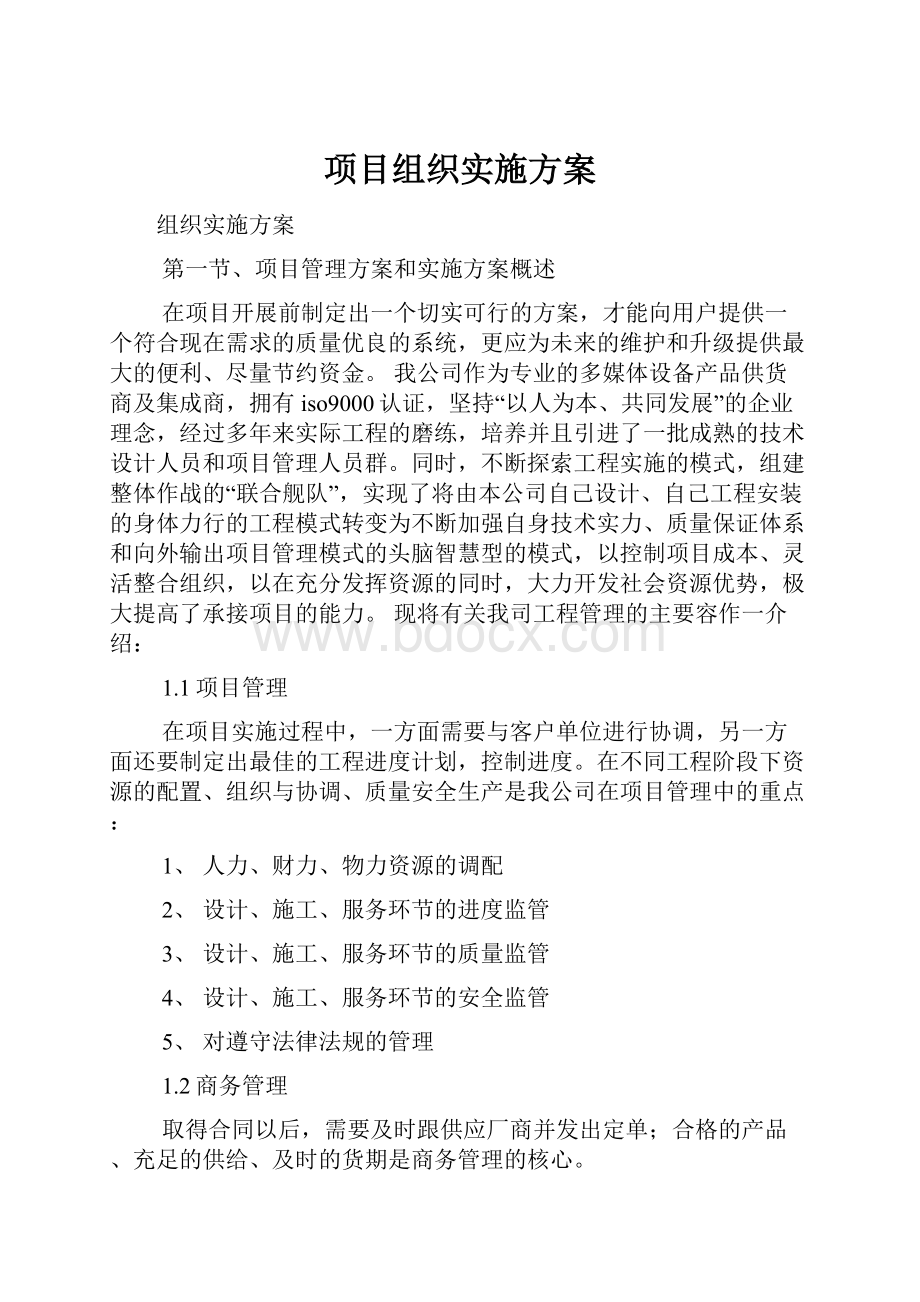 项目组织实施方案.docx