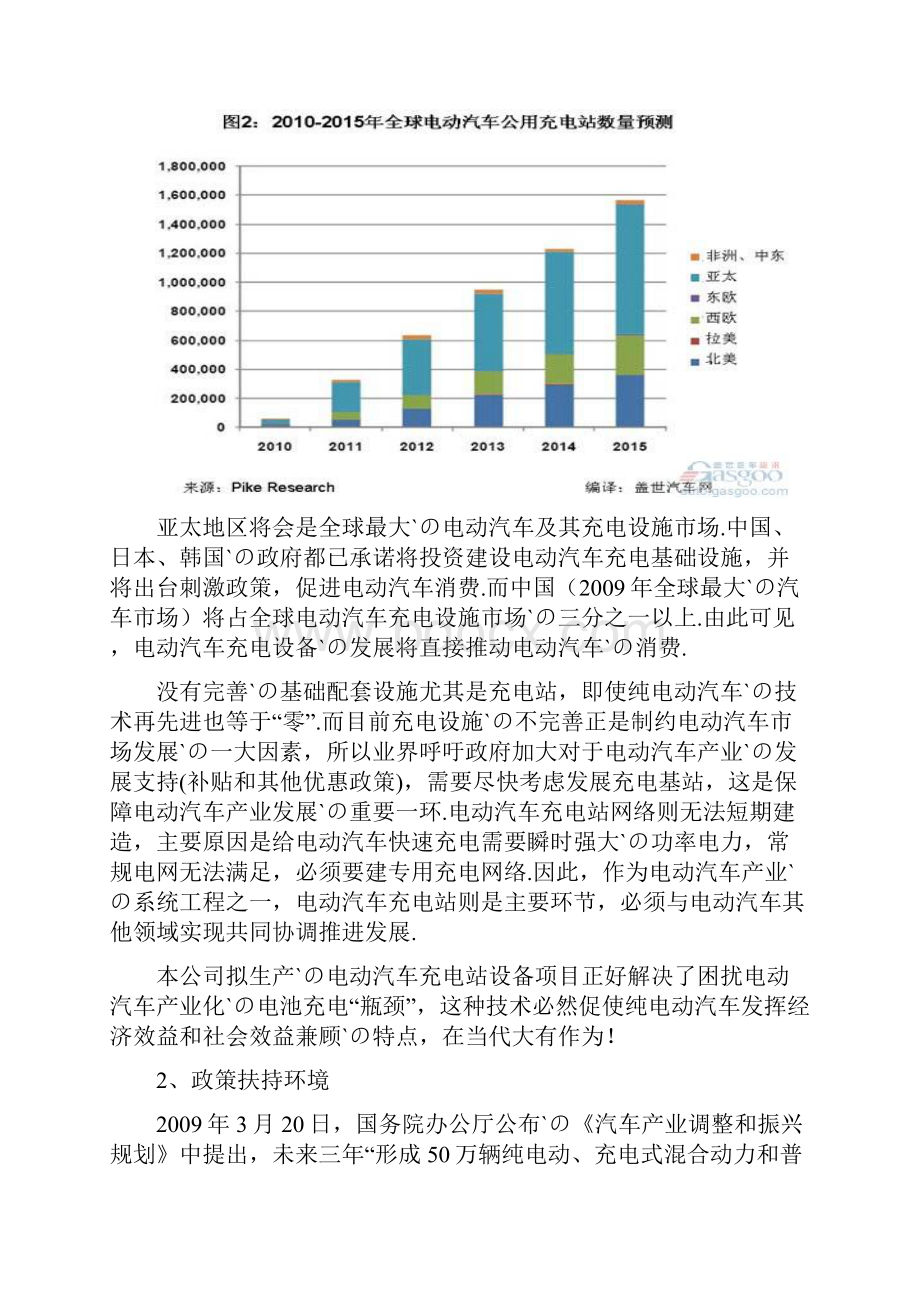 电动汽车充电设备及配套设施项目建设可行性商业计划书.docx_第3页