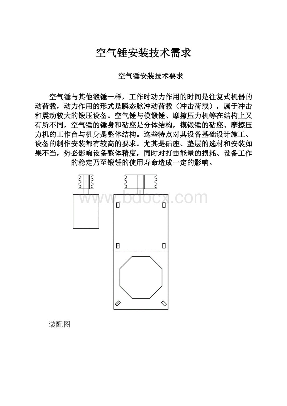 空气锤安装技术需求.docx_第1页