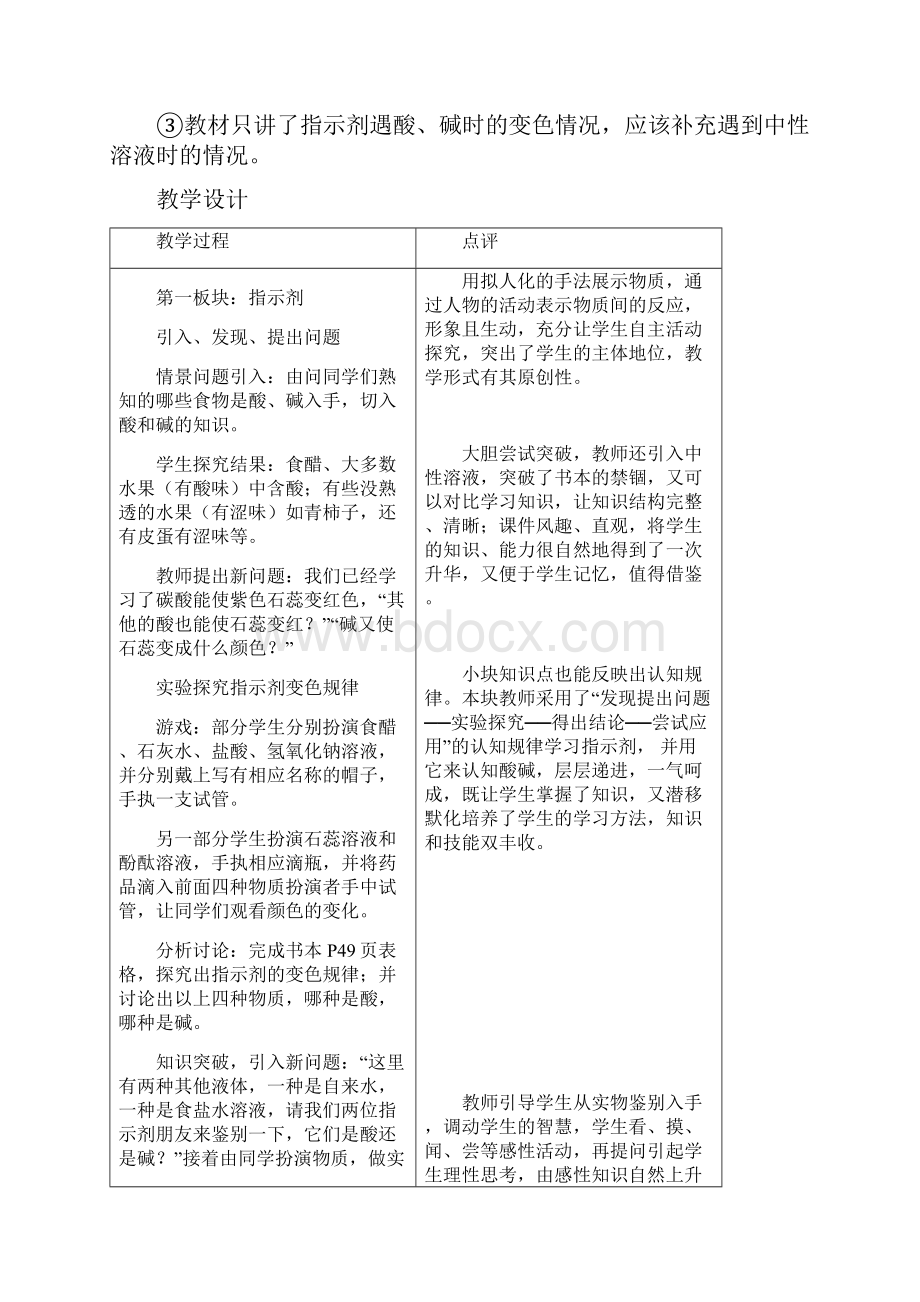 九年级化学人教版下册第10单元《课题1常见的的酸和碱》教案.docx_第2页