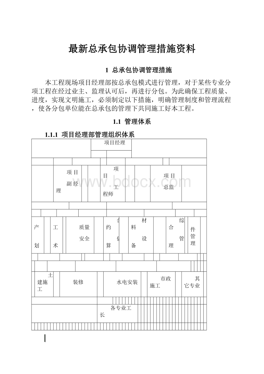 最新总承包协调管理措施资料.docx