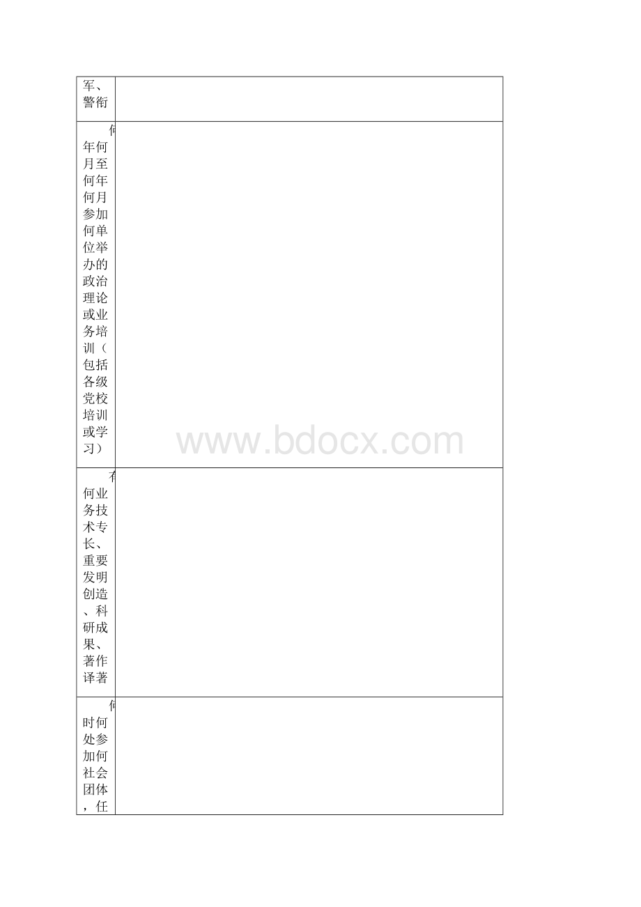 干部履历表1999版A4.docx_第3页