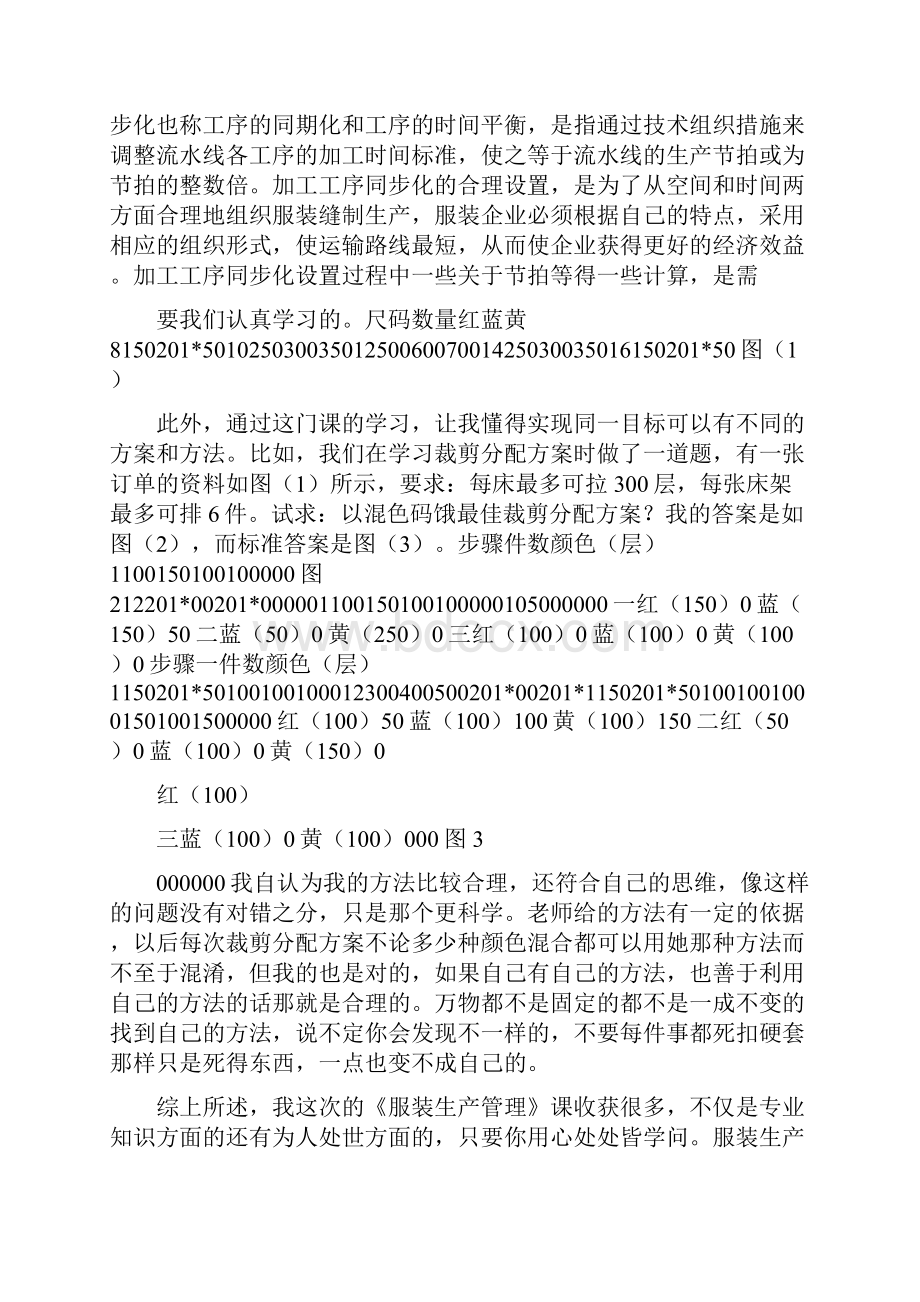 服装生产管理学习心得.docx_第3页