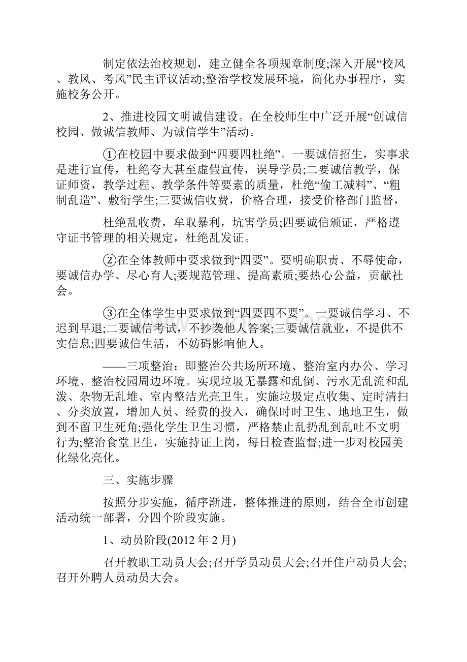 文明社区创建实施方案最新.docx_第3页