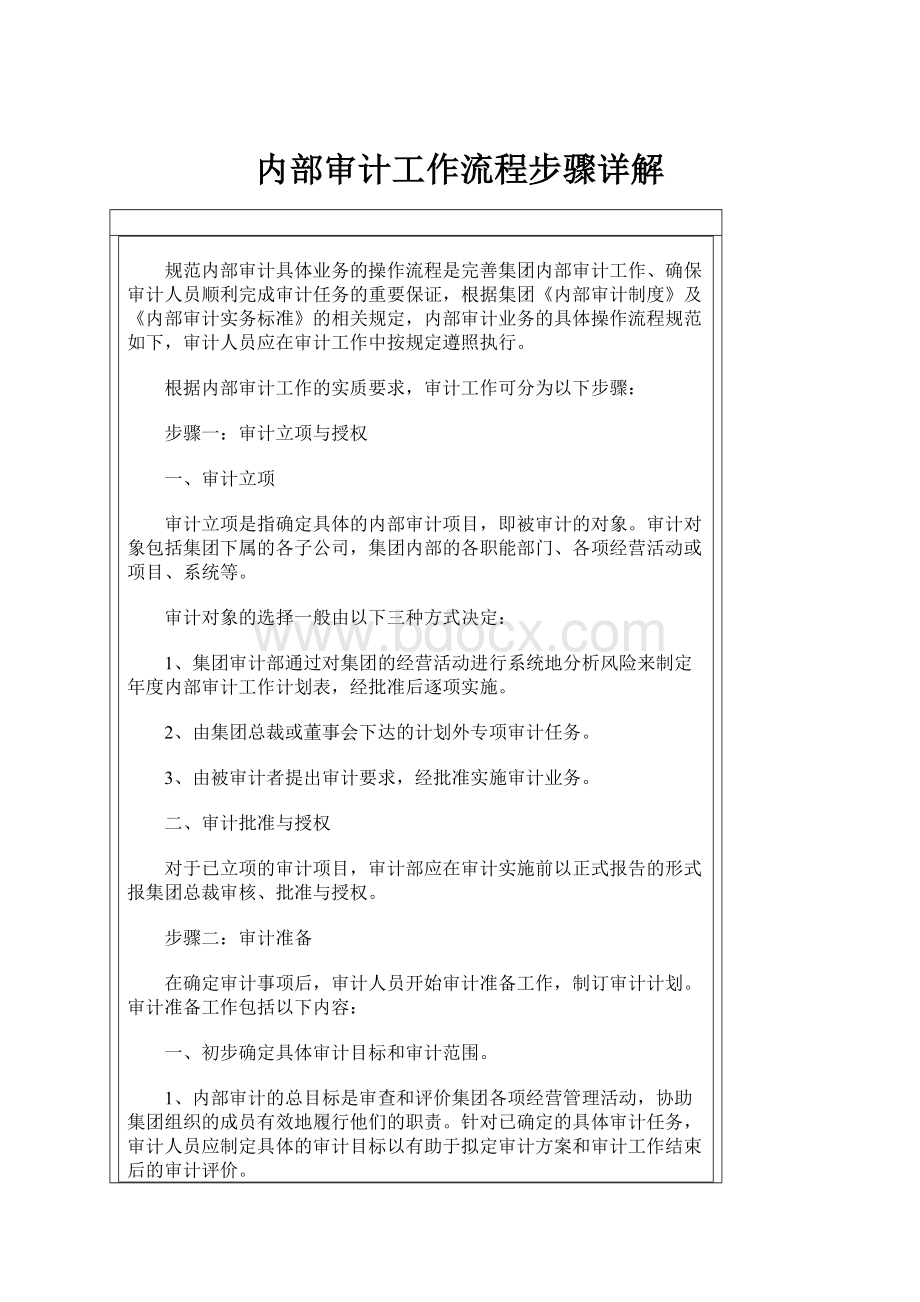 内部审计工作流程步骤详解.docx