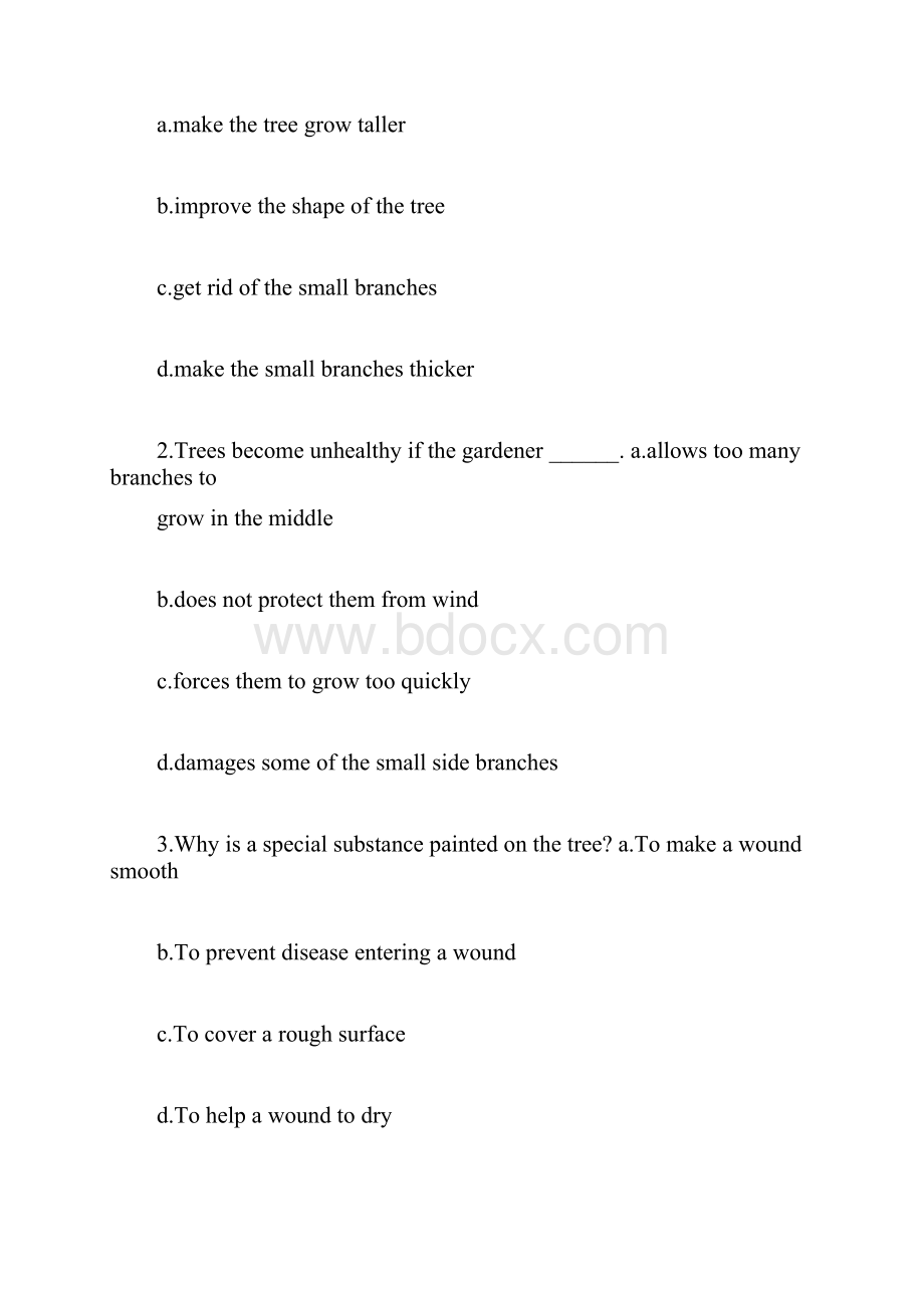 完整word版大学英语四级阅读理解试题及答案推荐文档docx.docx_第2页