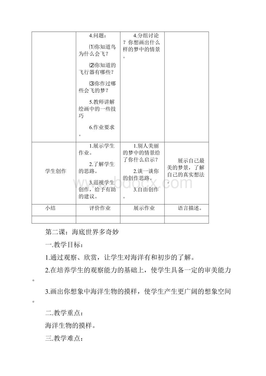 一年级下册美术全册教案.docx_第2页