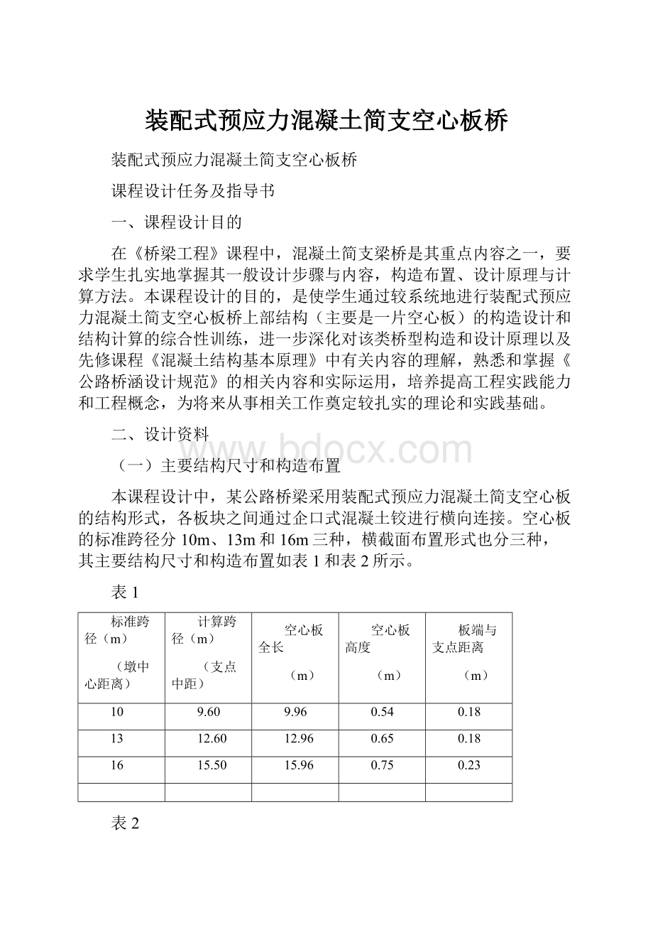 装配式预应力混凝土简支空心板桥.docx_第1页