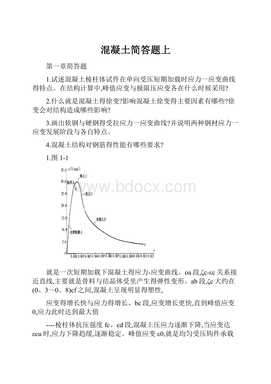 混凝土简答题上.docx