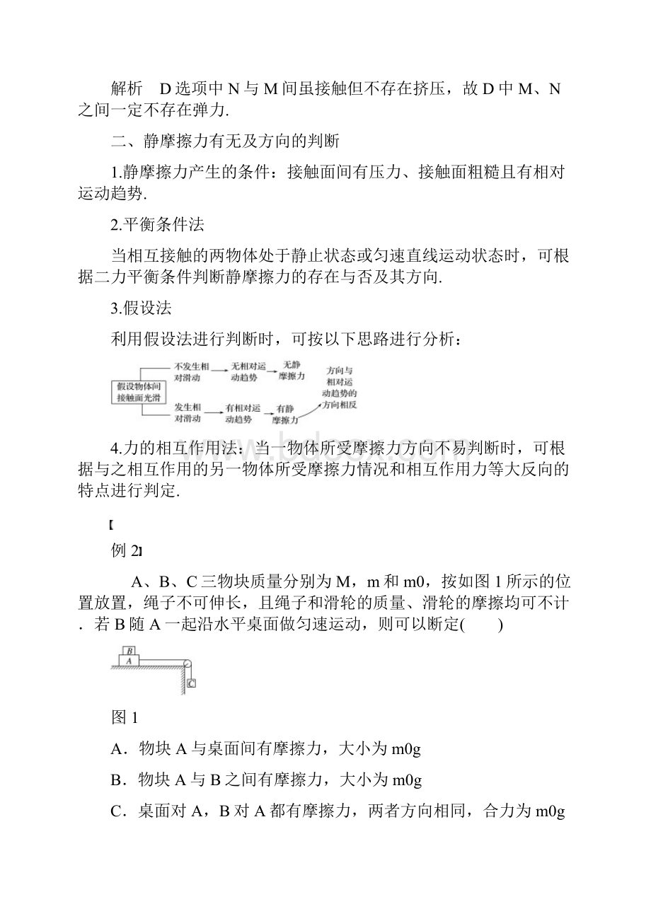 浙江专用高中物理第三章相互作用微型专题三种性质的力及物体的受力分析学案.docx_第2页