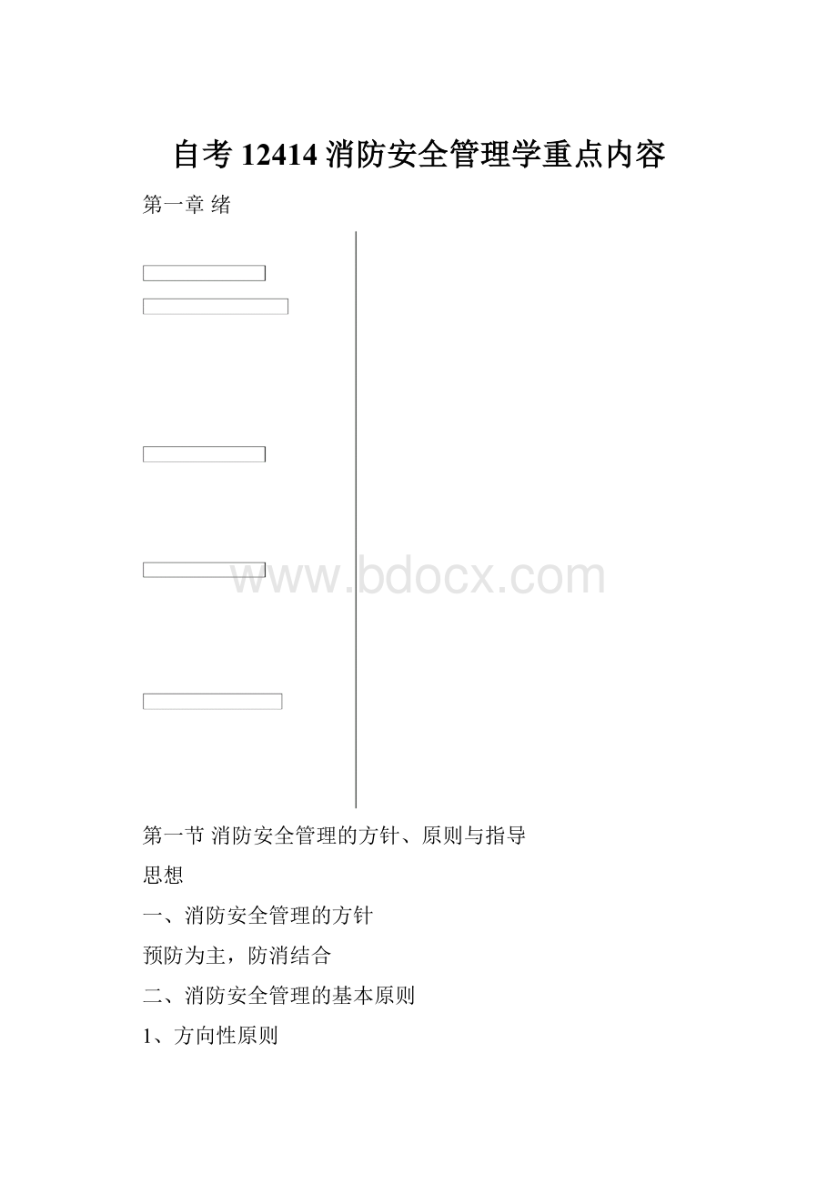 自考12414消防安全管理学重点内容.docx