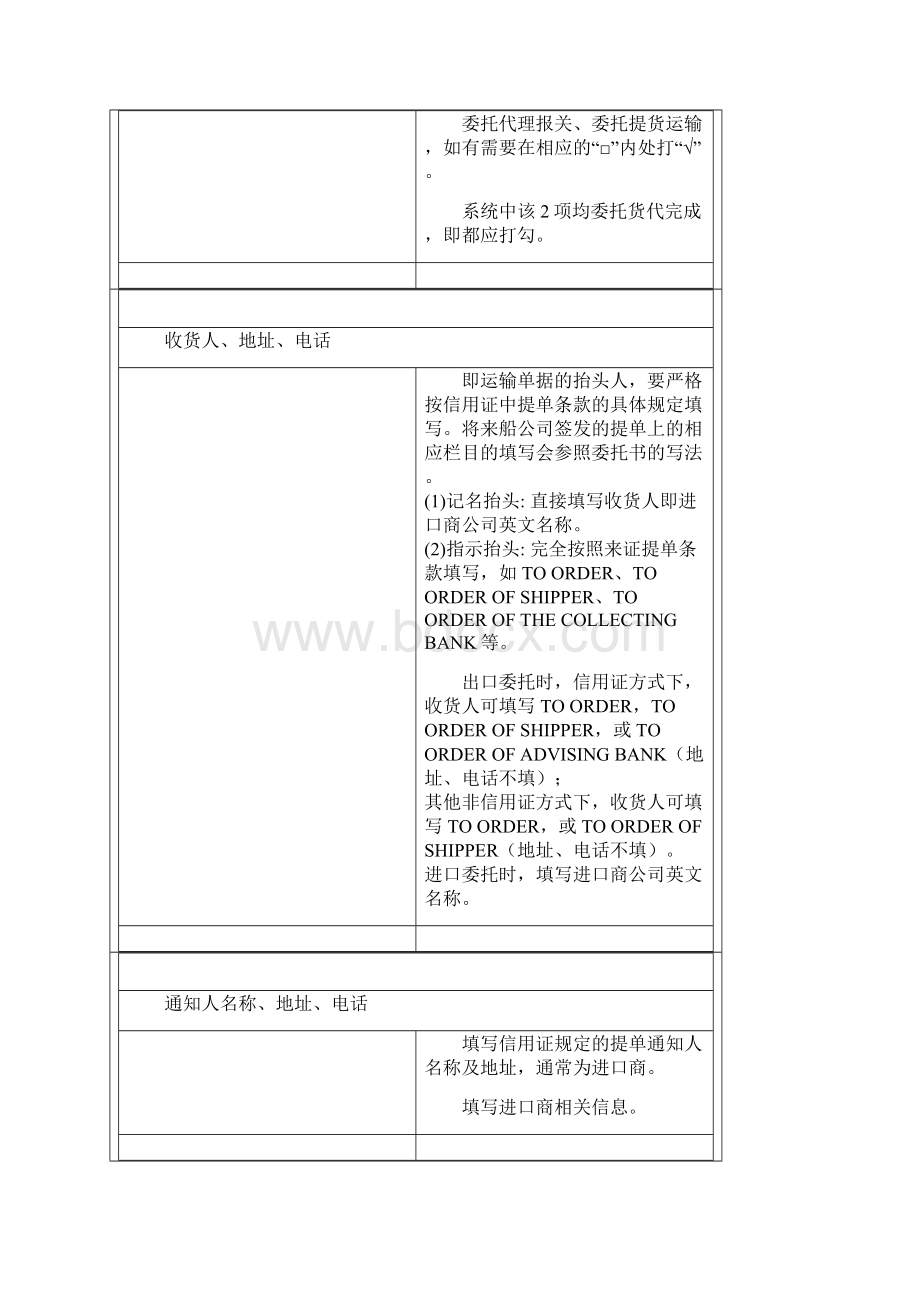 国际海运货物委托书 填写说明.docx_第2页