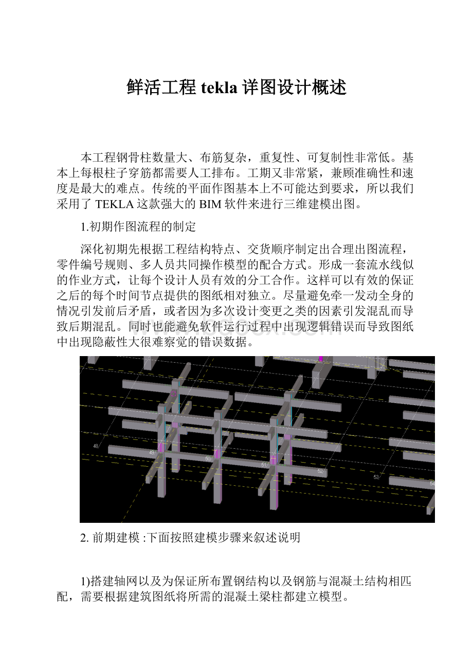 鲜活工程tekla详图设计概述.docx