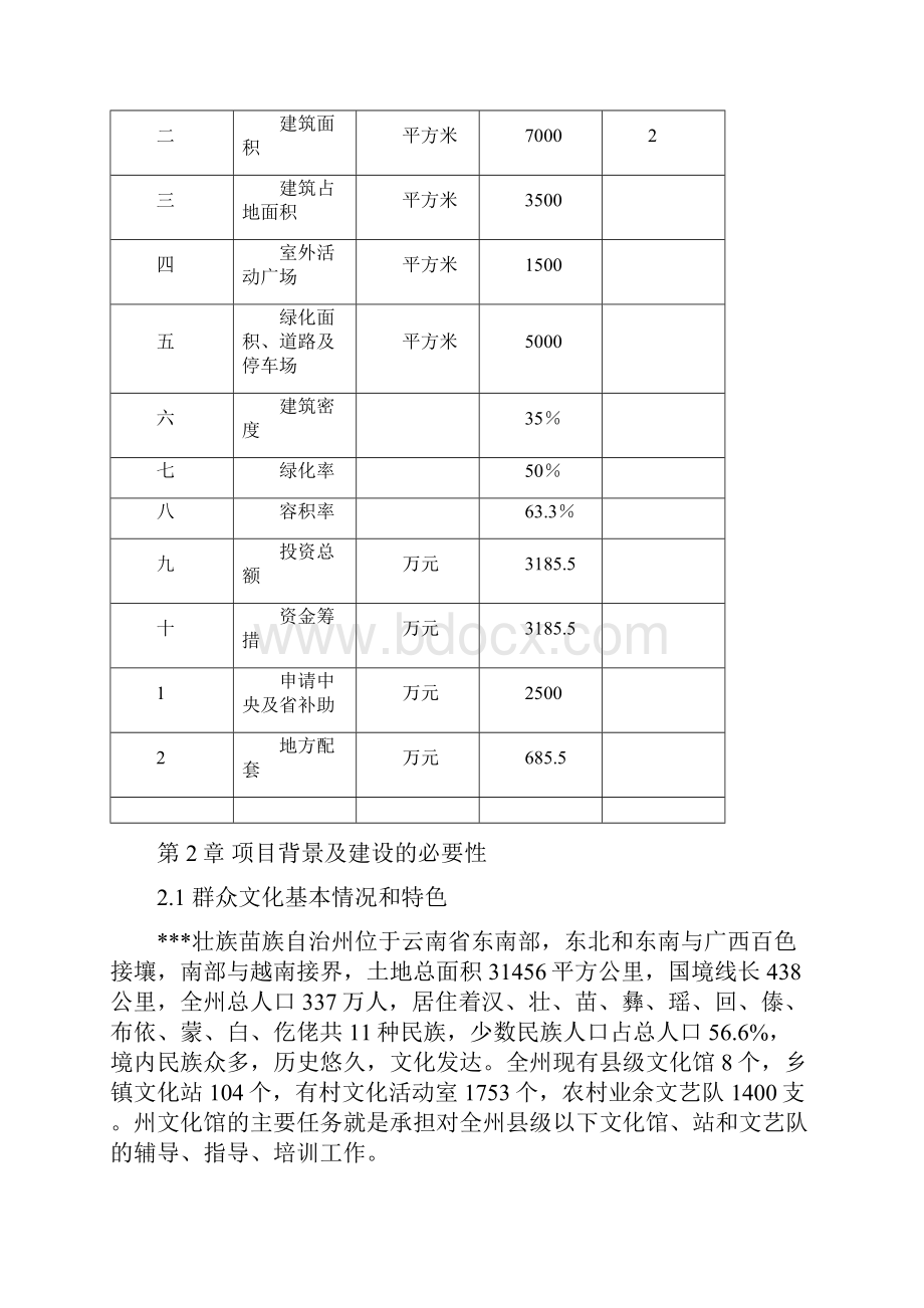 文化馆投资工程资金可行性研究报告书.docx_第3页