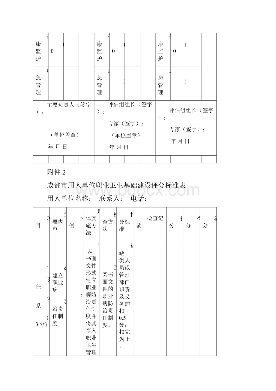 成都市用人单位职业卫生基础建设评分.docx_第3页