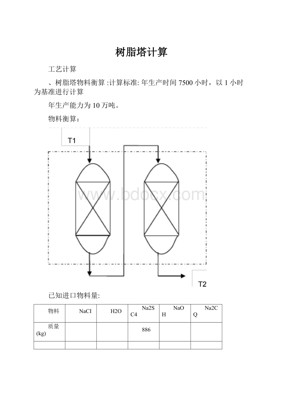 树脂塔计算.docx