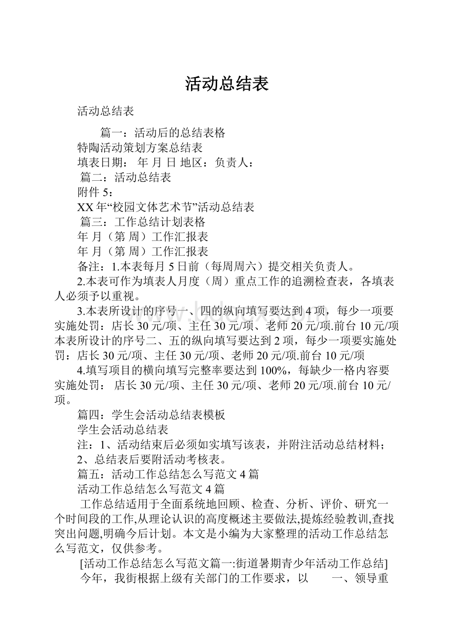 活动总结表.docx_第1页