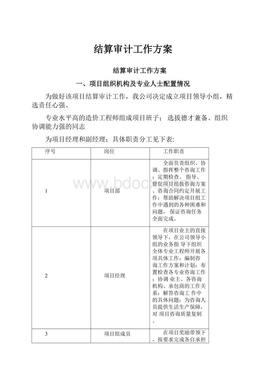 结算审计工作方案.docx_第1页