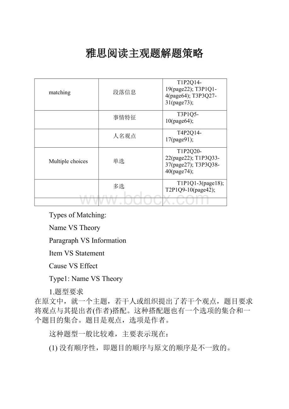 雅思阅读主观题解题策略.docx