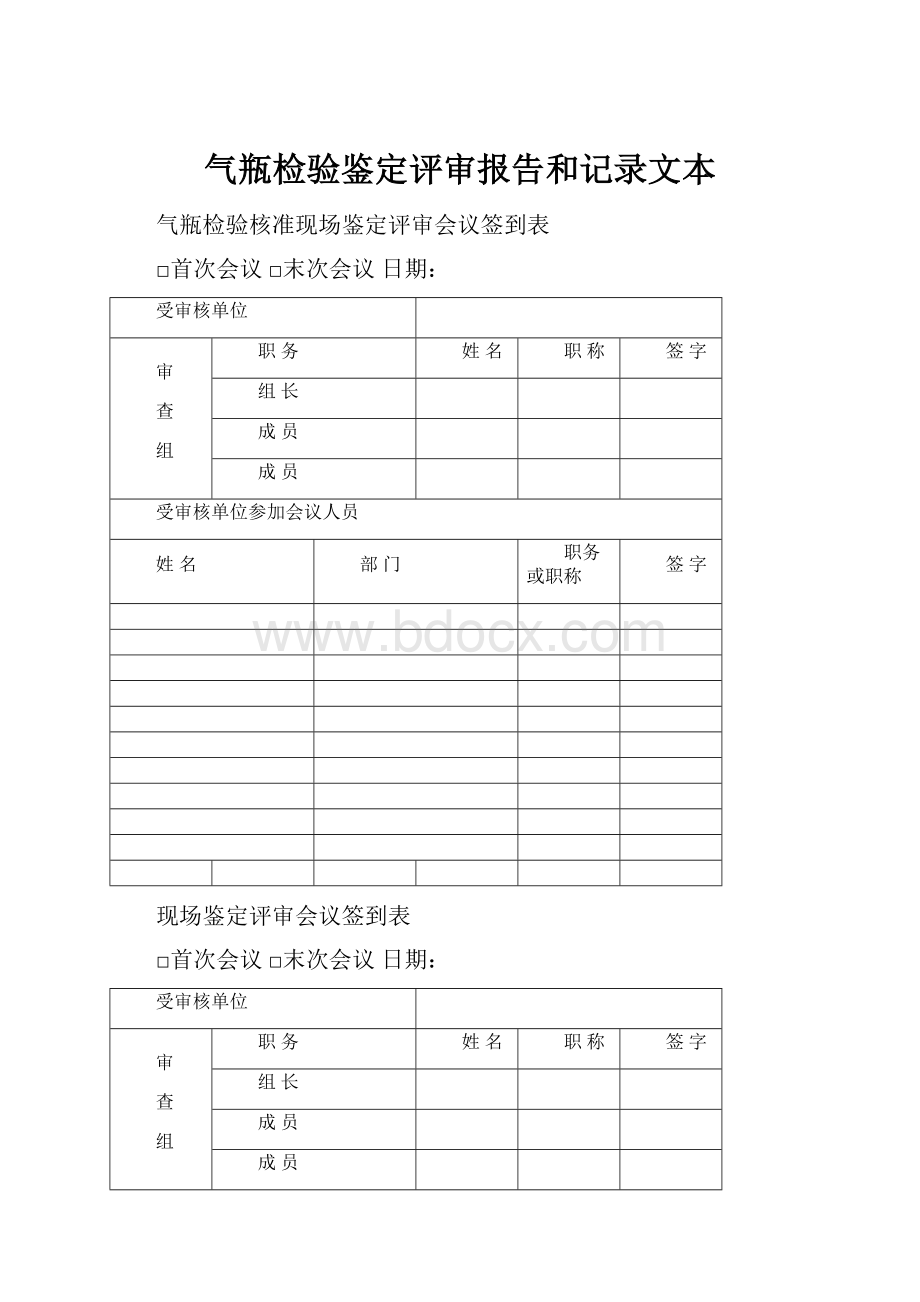 气瓶检验鉴定评审报告和记录文本.docx_第1页