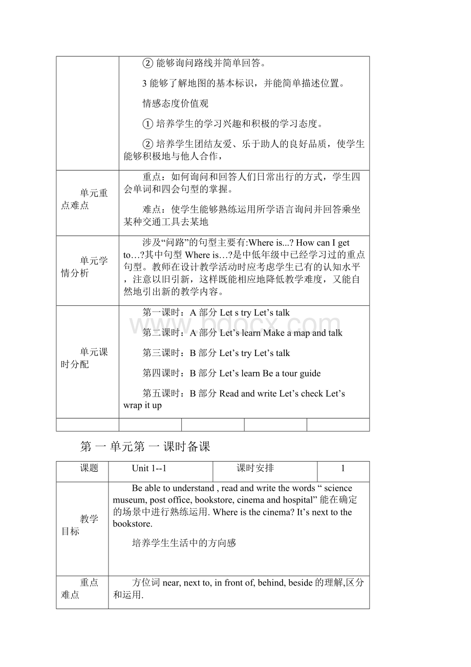 人教版小学英语六年级上册教案全册精编版.docx_第2页