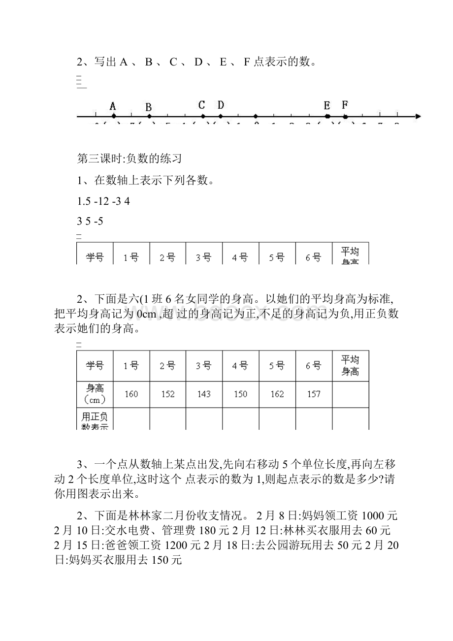 人教版六年级数学下学期练习题精选学生用解析.docx_第3页