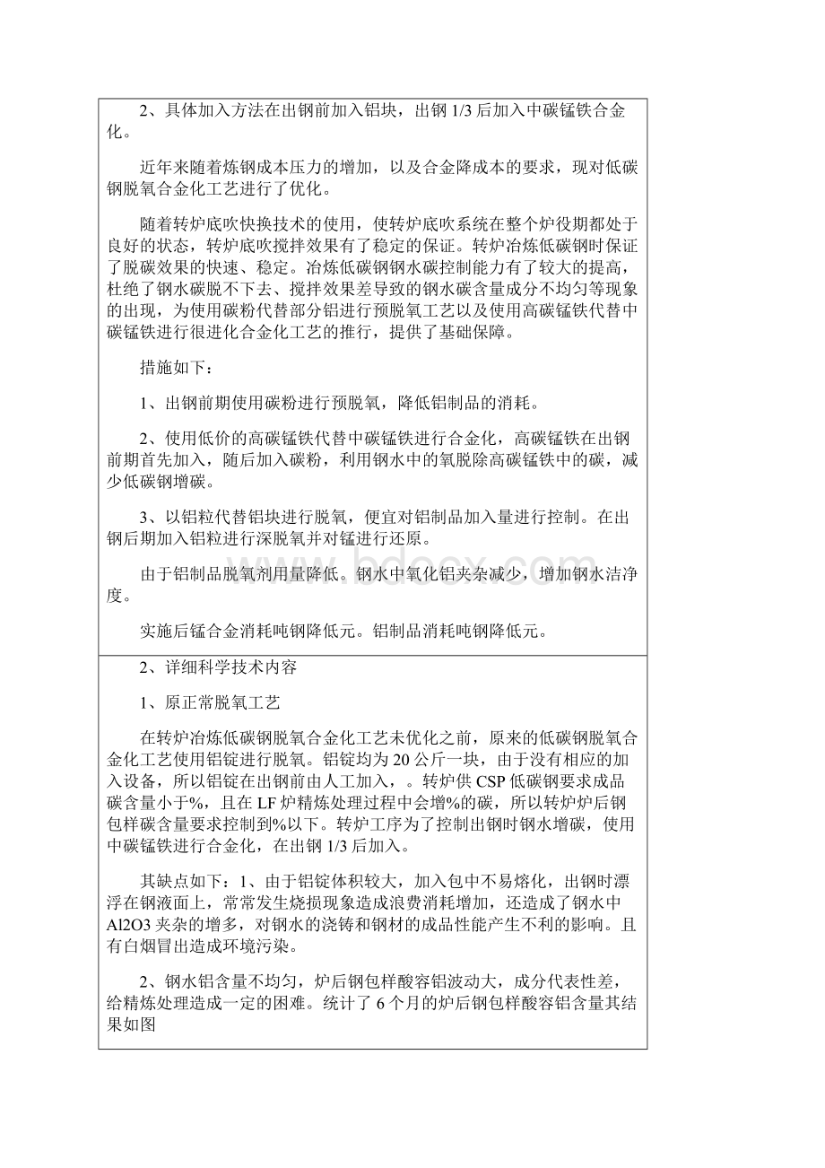 炼钢转炉冶炼低碳钢脱氧合金化工艺优化.docx_第2页