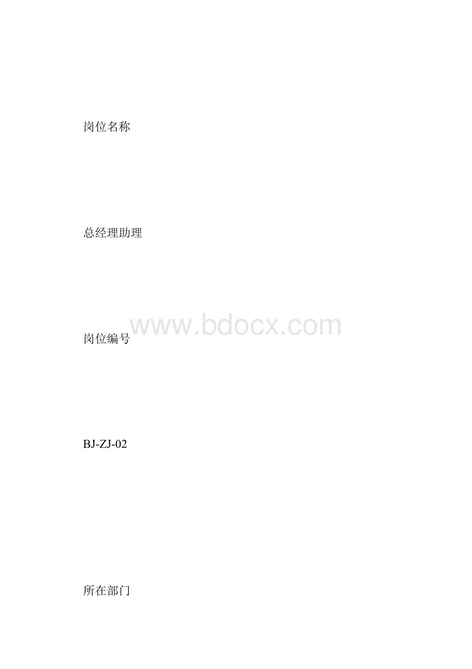 总经理助理岗位职责说明书.docx_第3页