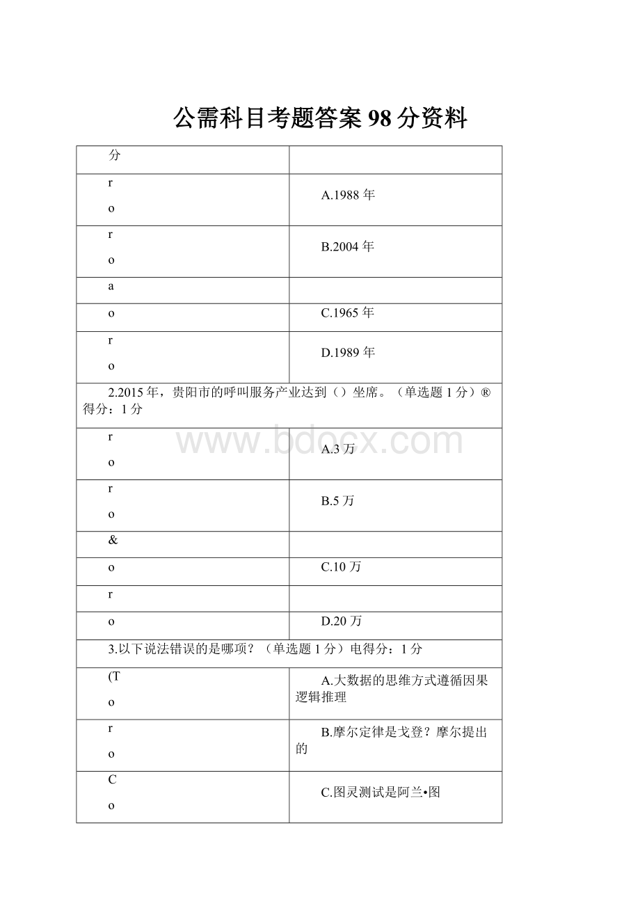 公需科目考题答案98分资料.docx