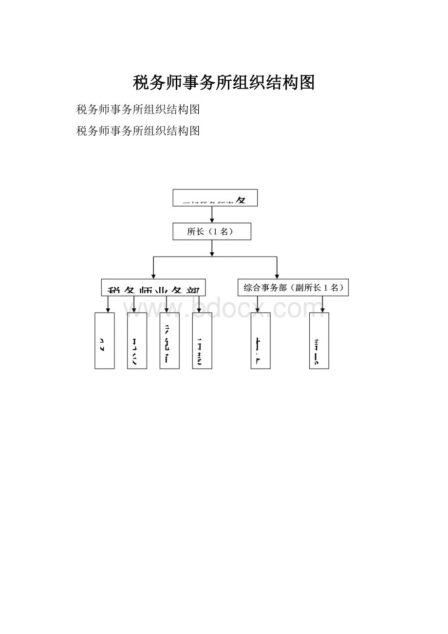 税务师事务所组织结构图.docx_第1页