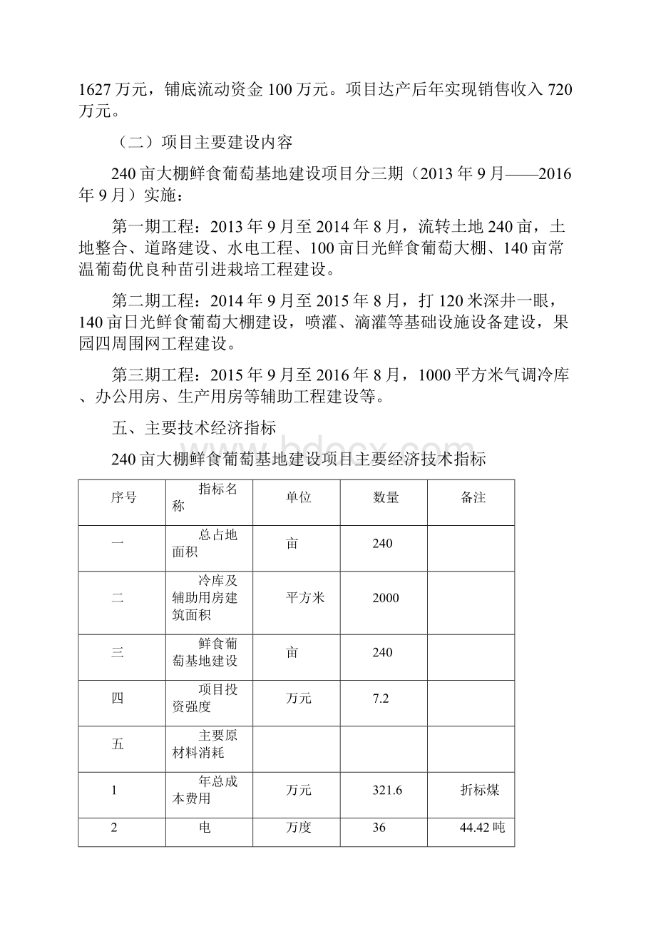 农民专业合作社240亩大棚鲜食葡萄基地建设项目可行性研究报告.docx_第3页